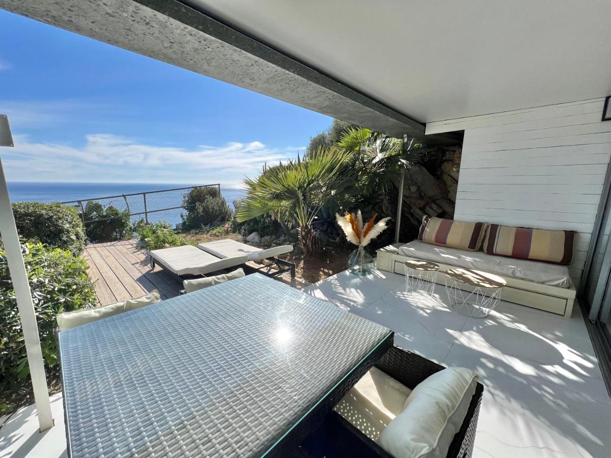 Luxueux Appartement - Vue Mer - Piscine - Free Parking - Monaco Cap-d'Ail Exterior photo